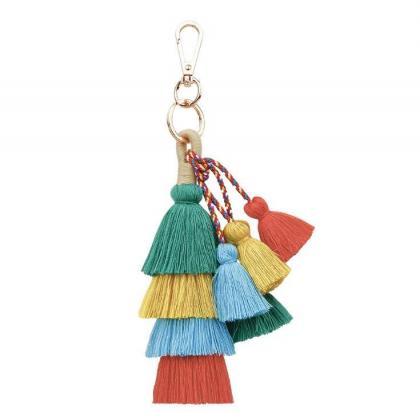 Multi Color Tassel Keychain, Tassel Bag Charm,..